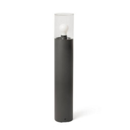 Luminosa Lighting Luminosa Kila Dark Grey Beacon Bollard Lamp 70Cm Transparent Ip65 - thumbnail 1