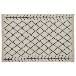Beliani Rug Bozkir Beige 160 X 230 Cm Cotton - thumbnail 1