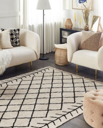 Beliani Rug Bozkir Beige 160 X 230 Cm Cotton - thumbnail 2