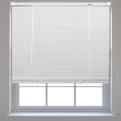 Furnished Pvc Venetian Blinds - White 25mm Slats Trimmable Blinds For Windows And Doors (W)95Cm (L)150Cm - image 1