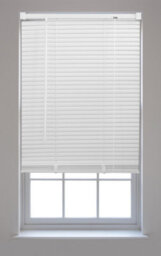 Furnished Pvc Venetian Blinds - White 25mm Slats Trimmable Blinds For Windows And Doors  (W)95Cm (L)150Cm - thumbnail 2