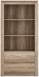 Gfw Canyon Oak Bookcase Grey Oak - thumbnail 3