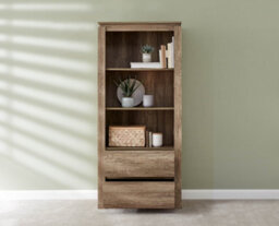 Gfw Canyon Oak Bookcase Grey Oak - thumbnail 2