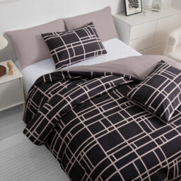 Pamposh Super King Duvet Set - Premium Brushed Microfiber Reversible Super King Duvet Cover With Zipper Closure - thumbnail 4