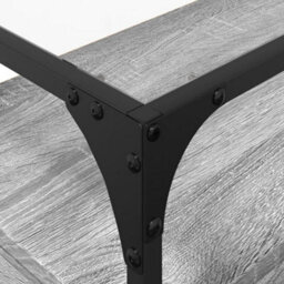Berkfield Industrial Tv Cabinet With Glass Top Grey Sonoma 80X35X51 Cm Engineered Wood - thumbnail 8