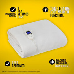 Zanussi Zesb7001 Washable Electric Heated Mattress Protector With Fitted Skirt - Single 70 X 150Cm - thumbnail 2