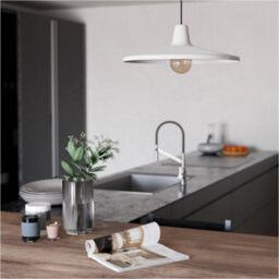 Loops Stylish Modern Black Pendant Ceiling Light For Contemporary Home Decor - thumbnail 3