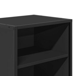 Berkfield Bedside Cabinets 2 Pcs Black 40X31X50 Cm Engineered Wood And Metal - thumbnail 9