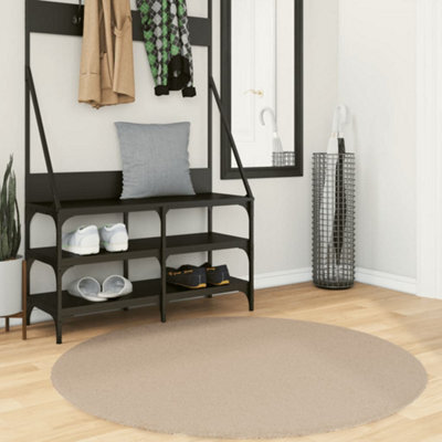 Berkfield Rug Huarte Short Pile Soft And Washable Sand Size  120 Cm - image 1