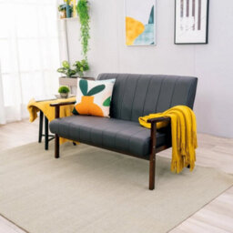 Armchair Stylish Modern Living Room Accent 2 Seats Loveseats Wood Frame Armchair - thumbnail 5