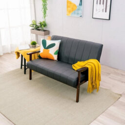 Armchair Stylish Modern Living Room Accent 2 Seats Loveseats Wood Frame Armchair - thumbnail 1