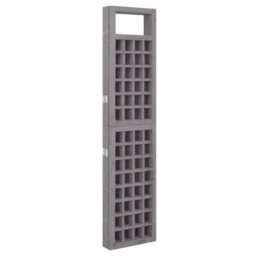 Berkfield 5-Panel Room Divider/trellis Solid Fir Wood Grey 201.5X180 Cm - thumbnail 4