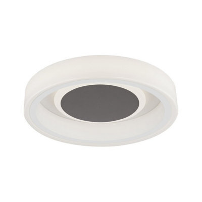Luminosa Lighting Luminosa Moca Flush 36Cm Round 30W Led 4000K, 1900Lm, White / Mocha, 3Yrs Warranty - image 1