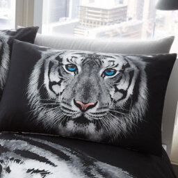 Gc Gaveno Cavailia 3D White Tiger Duvet Cover Bedding Set Single 2Pc With Matching Pillowcases - thumbnail 2