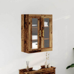 Walplus Wall-Mounted Cabinet Old Wood 69.5 X 34 X 90 Cm Engineered Wood