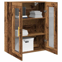 Walplus Wall-Mounted Cabinet Old Wood 69.5 X 34 X 90 Cm Engineered Wood - thumbnail 3