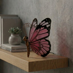 Garden Greatness Cerise Butterfly Led Table Lamp - thumbnail 2