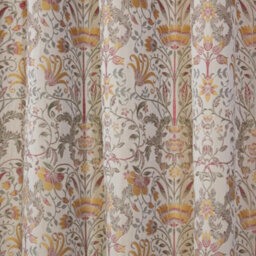 "Sundour Kyoto Fully Lined Pencil Pleat Curtains Natural 66X72"" Ready Made Curtain Pair" - thumbnail 5