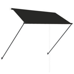 Berkfield Retractable Awning With Led 250X150 Cm Anthracite - thumbnail 4
