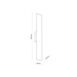 Edit Navi Flush Wall Light White - thumbnail 3