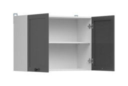 Impact Furniture Kitchen Wall Unit 800mm Cabinet Cupboard Shaker Dark Grey 2 Door 80Cm Modern Storage Junona - thumbnail 3