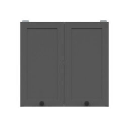 Impact Furniture Kitchen Wall Unit 800mm Cabinet Cupboard Shaker Dark Grey 2 Door 80Cm Modern Storage Junona - thumbnail 4