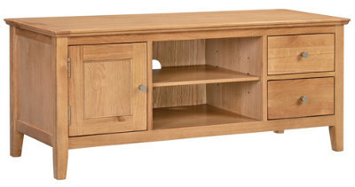 Hallowood Furniture Hereford Oak Large Tv Unit - image 1