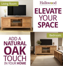 Hallowood Furniture Hereford Oak Large Tv Unit - thumbnail 6