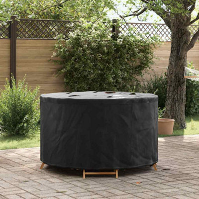 Walplus Outdoor Furniture Cover Black 128 X 128 X 71 Cm 210D Fabric - image 1
