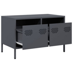 Berkfield Tv Cabinet Anthracite 68X39X43.5 Cm Cold-Rolled Steel - thumbnail 5