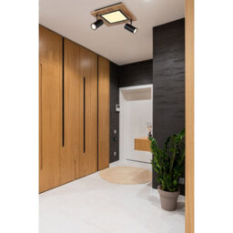 Luminosa Lighting Luminosa Ulla 30Cm Integrated Led Semi Flush Ceiling Light Matt Black 3X Led 3000K - thumbnail 9