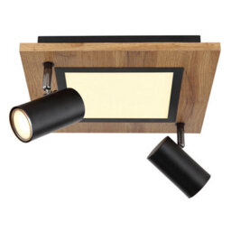 Luminosa Lighting Luminosa Ulla 30Cm Integrated Led Semi Flush Ceiling Light Matt Black 3X Led 3000K - thumbnail 3