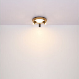 Luminosa Lighting Luminosa Ulla 30Cm Integrated Led Semi Flush Ceiling Light Matt Black 3X Led 3000K - thumbnail 7