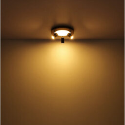 Luminosa Lighting Luminosa Ulla 30Cm Integrated Led Semi Flush Ceiling Light Matt Black 3X Led 3000K - thumbnail 6