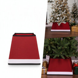 Pegdev - Pdl Father Christmas Style Tree Skirt Fun Decorative Cover To Hide Tree Stand Legs And Trunk Easy Storage Design - thumbnail 4