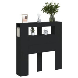 Berkfield Led Headboard Black 100X18.5X103.5 Cm Engineered Wood - thumbnail 5