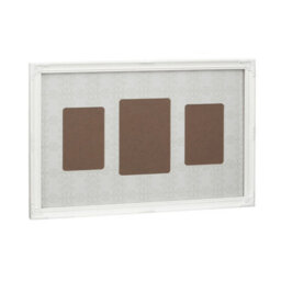 Orsina Chic White Finish 3 Multi Photo Frame,polyresin Multi-Picture Display,sturdy Wall Frame With Hanging Hooks - thumbnail 2