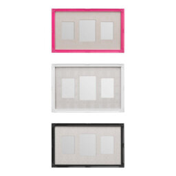 Orsina Chic White Finish 3 Multi Photo Frame,polyresin Multi-Picture Display,sturdy Wall Frame With Hanging Hooks - thumbnail 3