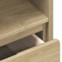 Berkfield Tv Cabinet Sauda Oak 99X43X55 Cm Solid Wood Pine - thumbnail 7