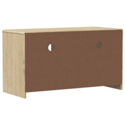 Berkfield Tv Cabinet Sauda Oak 99X43X55 Cm Solid Wood Pine - thumbnail 6
