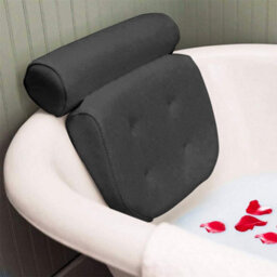 Spa Bath Pillow With Head, Neck, Shoulder & Back Support Extra Thick, Non-Slip, Soft, Large 38X35Cm For Ultimate Relaxation - thumbnail 3