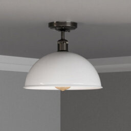Industrial- Semi Flush Mount Vintage Ceiling Light Metal 30Cm Dome Lampshade Pendant Light For Living Room - thumbnail 3