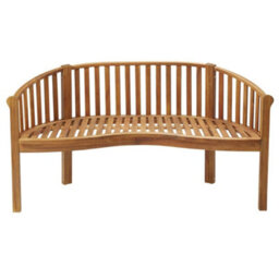 Garden Gear Acacia Hardwood Banana Bench, Wooden, Water Resistant, Outdoor Furniture For Garden Patio & Decking - thumbnail 5