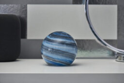 Auraglow Planet Cordless Led Glass Table Lamp - Neptune - thumbnail 3