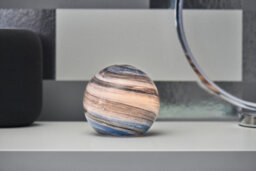 Auraglow Planet Cordless Led Glass Table Lamp - Neptune - thumbnail 2
