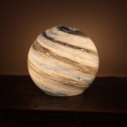 Auraglow Planet Cordless Led Glass Table Lamp - Neptune - thumbnail 6