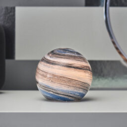 Auraglow Planet Cordless Led Glass Table Lamp - Neptune - thumbnail 1