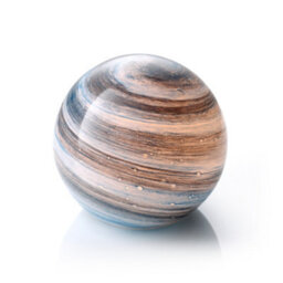 Auraglow Planet Cordless Led Glass Table Lamp - Neptune - thumbnail 5