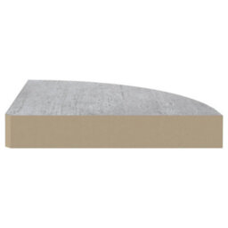 Vidaxl Wall Corner Shelves 4 Pcs Concrete Grey 35X35X3.8 Cm Mdf - thumbnail 6