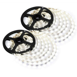 Lepro 12V Led Strip Light (No Power Plug), Cool White 6000K, 60 Leds/m, 5M 2300Lm, Pack Of 2 - thumbnail 6